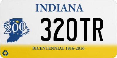 IN license plate 320TR