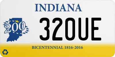 IN license plate 320UE