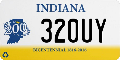 IN license plate 320UY