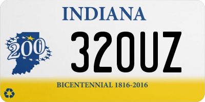 IN license plate 320UZ