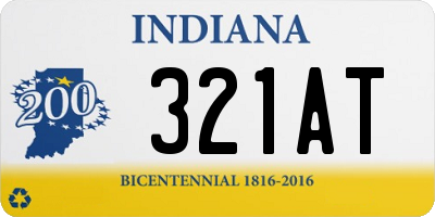 IN license plate 321AT