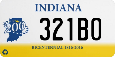 IN license plate 321BO