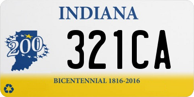 IN license plate 321CA