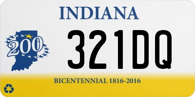 IN license plate 321DQ