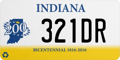 IN license plate 321DR