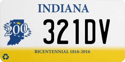 IN license plate 321DV