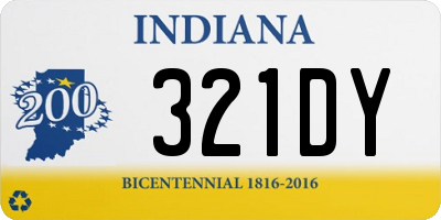 IN license plate 321DY