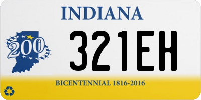 IN license plate 321EH