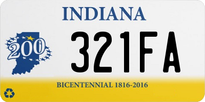 IN license plate 321FA