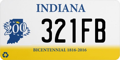 IN license plate 321FB