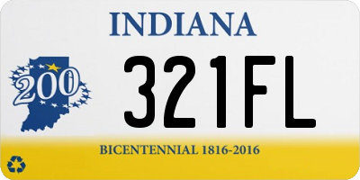 IN license plate 321FL