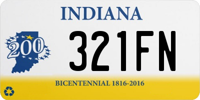 IN license plate 321FN