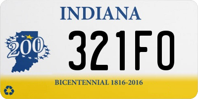 IN license plate 321FO