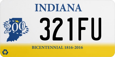 IN license plate 321FU