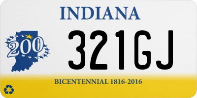 IN license plate 321GJ