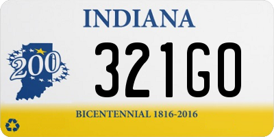 IN license plate 321GO