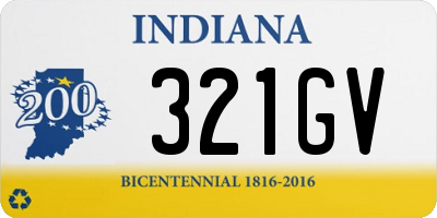 IN license plate 321GV