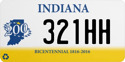 IN license plate 321HH