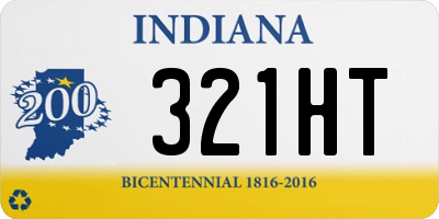 IN license plate 321HT