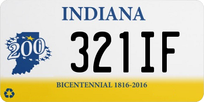 IN license plate 321IF
