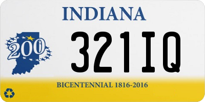 IN license plate 321IQ