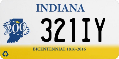 IN license plate 321IY