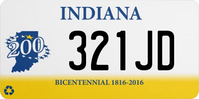 IN license plate 321JD