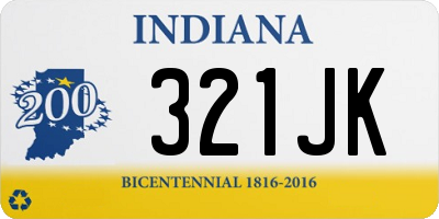 IN license plate 321JK