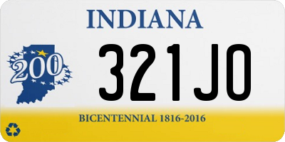 IN license plate 321JO