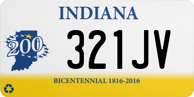 IN license plate 321JV