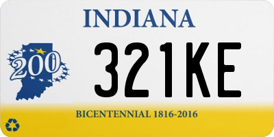 IN license plate 321KE