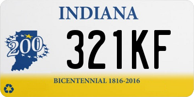 IN license plate 321KF