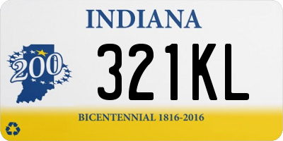 IN license plate 321KL