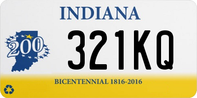 IN license plate 321KQ