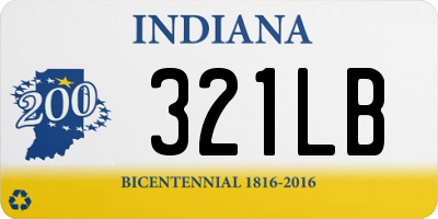 IN license plate 321LB