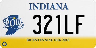 IN license plate 321LF