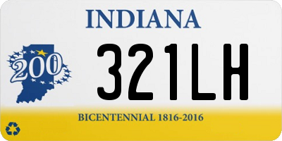 IN license plate 321LH