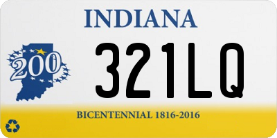 IN license plate 321LQ