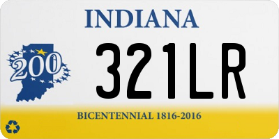 IN license plate 321LR