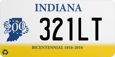 IN license plate 321LT