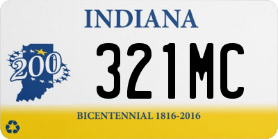 IN license plate 321MC