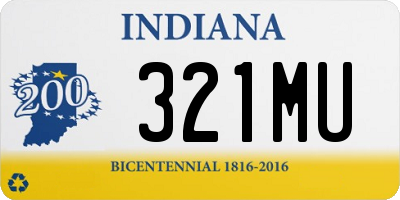 IN license plate 321MU