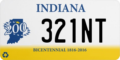 IN license plate 321NT