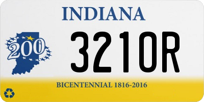 IN license plate 321OR