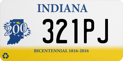 IN license plate 321PJ