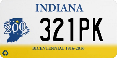 IN license plate 321PK