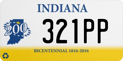 IN license plate 321PP