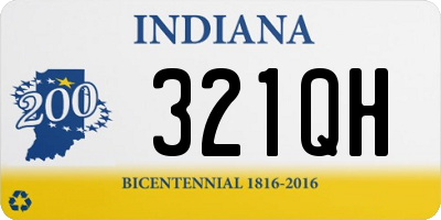 IN license plate 321QH