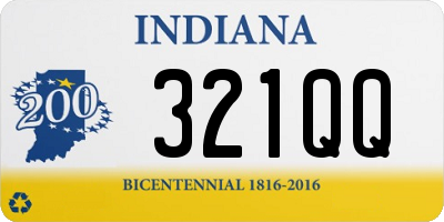 IN license plate 321QQ