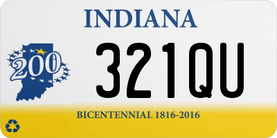 IN license plate 321QU